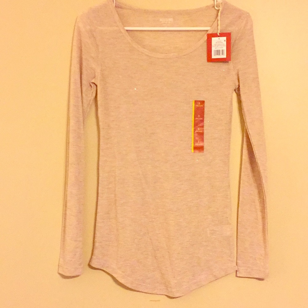 Sparkle Light Pink Long Sleeve